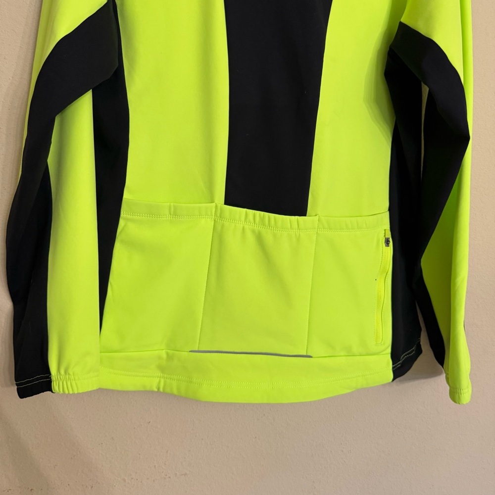 Baleaf Jacket Sz M Neon Yellow Cycling Running Softshell Waterproof Cold Weather - Picture 12 of 16